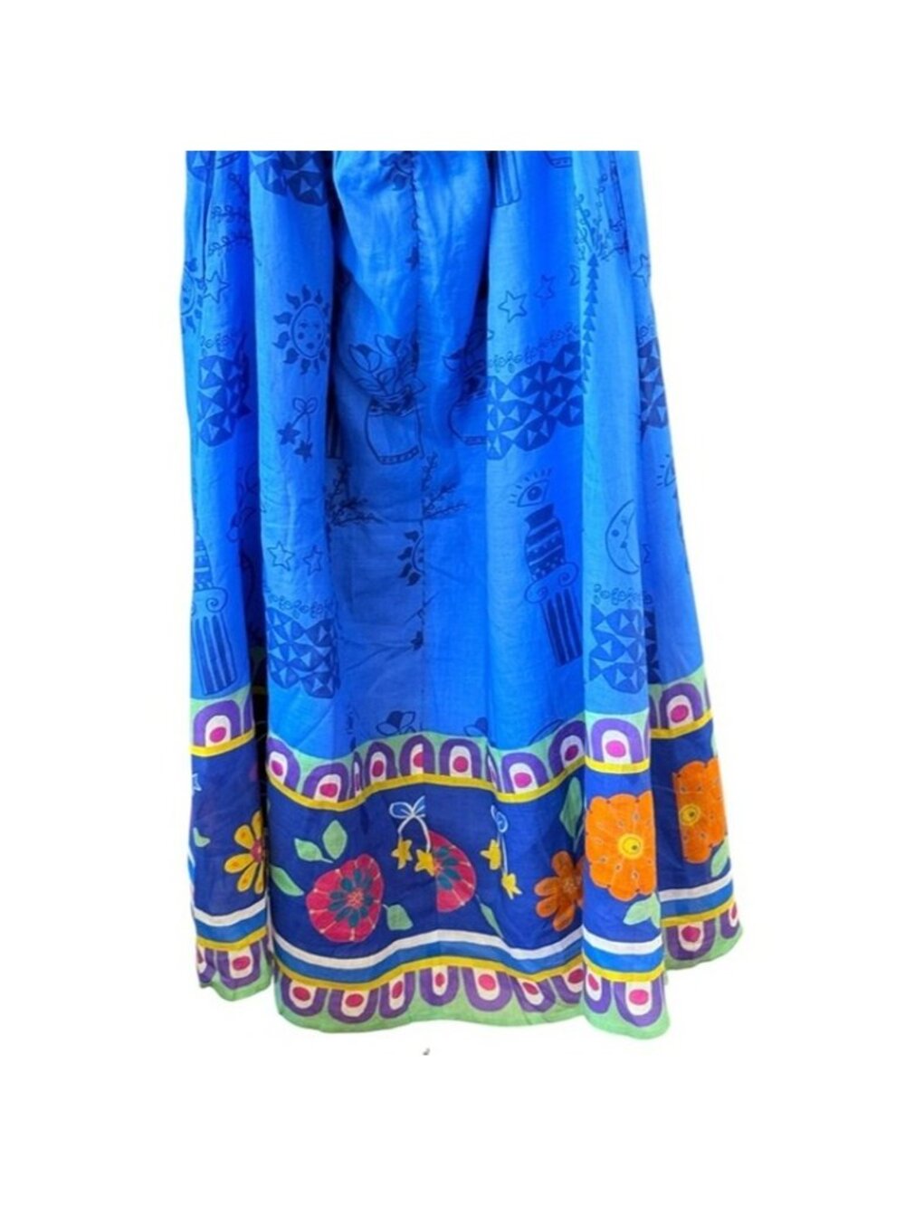 JOHNNY WAS JADE Zahar Tea Length Linen Dress Niccola Boho Print Size XL NEW - Picture 12 of 12